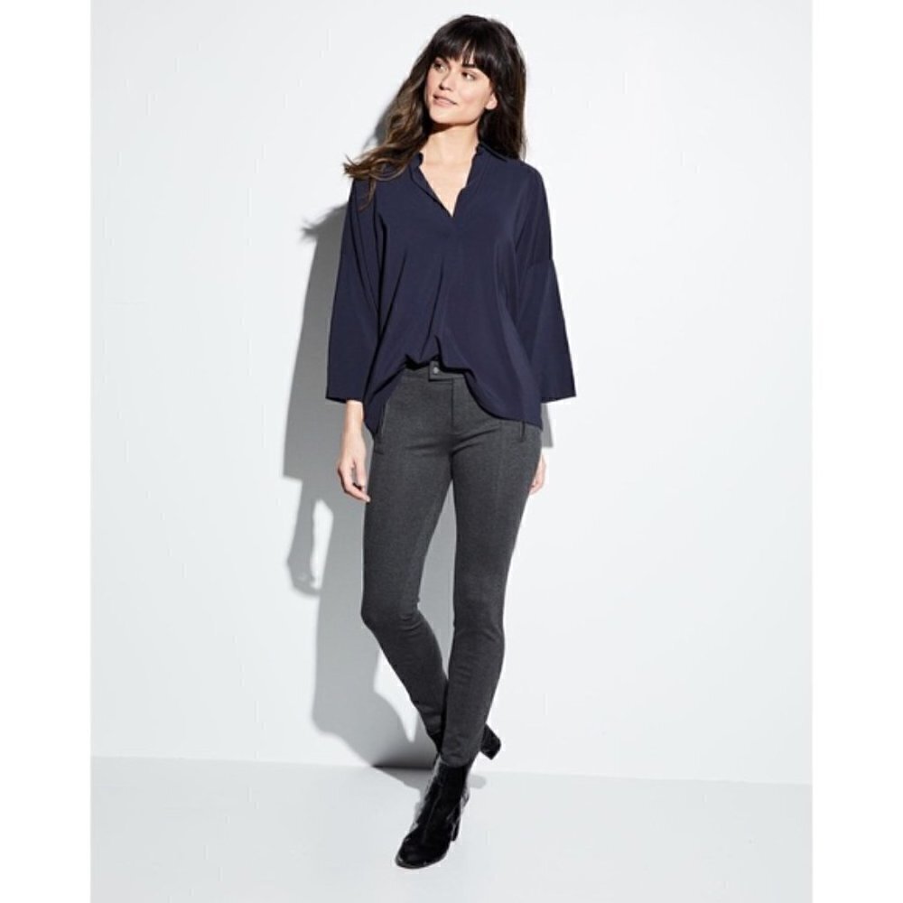 Vince Skinny Ponte Stretch Ski Pant Charcoal Gray